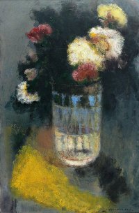 Blumenvase, Öl auf Leinwand 2026, 60 x 90 cm