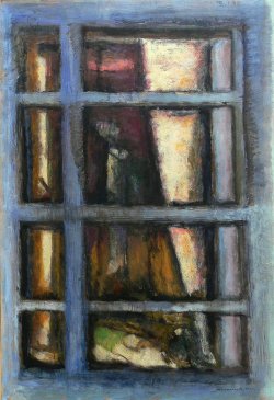 Fensterbild 2, Öl auf Leinwand 2026, 100 x 140 cm