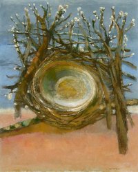 Nest 2, Öl auf Leinwand, 110 x 80 cm. 1999