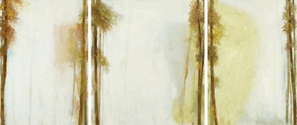 Allee, Triptychon, Öl auf Leinwand, 120 x 185 cm, 2012