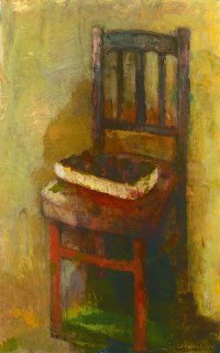 Stuhl, Öl auf Leinwand, 160 x 100 cm, 2014