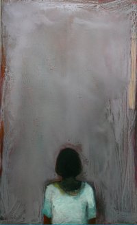 The ashes of days 4, Acryl auf Leinwand, 200 x 100 cm, 2016